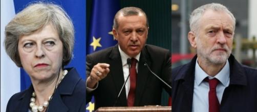 Theresa May and Jeremy Corbyn apparently have different approaches on Turkey.