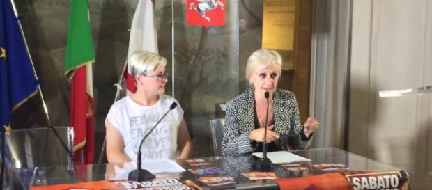 La portavoce del Toscana Pride Veronica Vasarri e la capo segreteria della vicepresidenza Cristina Rita Alfonsi La portavoce del Toscana Pride Veronica Vasarri e la capo segreteria della vicepresidenza Cristina Rita Alfonsi