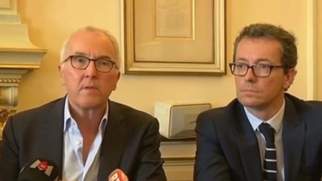 Frank McCourt et Jacques-Henri Eyraud, les deux patrons de l'OM