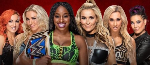 A rumored women's MITB ladder match is on the way for the June PPV. [Image via Blasting News image library/sbnation.com]