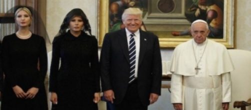 Donald Trump meets Pope Francis, via Twitter