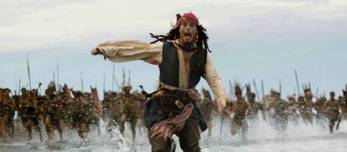 Jack Sparrow representado por Johnny Depp