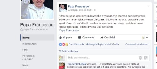 Il messaggio sul lavoro di papa Francesco