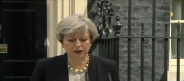 Theresa May en rueda de prensa Theresa May en rueda de prensa