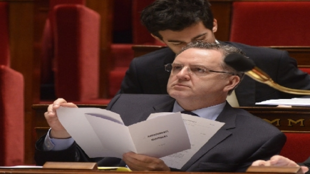 Richard Ferrand le 13 février 2015 lors d'une séance publique à l'Assemblée nationale