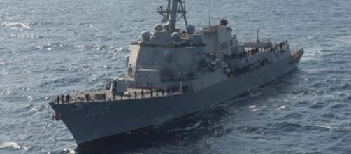Il cacciatorpediniere americano USS Dewey, il cui ingresso nelle acque Spratly fa crescere la tensione tra USA e Cina