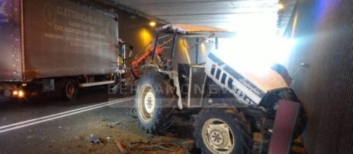 Incidente a Clusone, coinvolti un camion e un mezzo agricolo