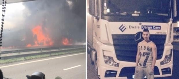 Accident: Un șofer de TIR de numai 24 de ani a ars de viu în cabina camionului Accident: Un șofer de TIR de numai 24 de ani a ars de viu în cabina camionului