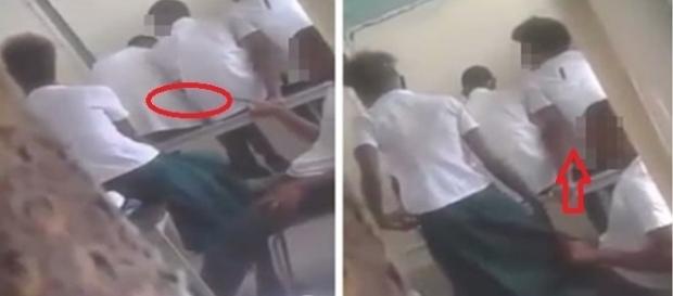 Alunos foram flagrados em uma escola pública na República Dominicana (Foto: Google) Alunos foram flagrados em uma escola pública na República Dominicana (Foto: Google)