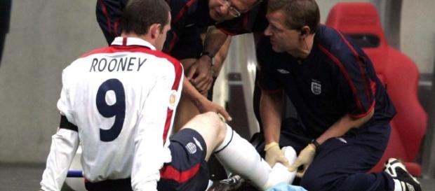 The end of Rooney's, and England's Euro 2004 tournament The end of Rooney's, and England's Euro 2004 tournament