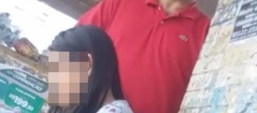 Homem é filmado se masturbando em ponto de ônibus (Foto: Reprodução/Vídeo)