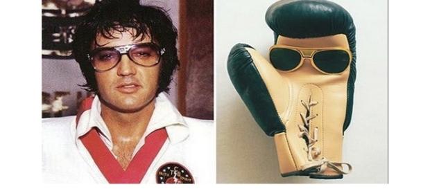 Algumas semelhanças muito perfeitas: Elvis Presley e a luva de box Algumas semelhanças muito perfeitas: Elvis Presley e a luva de box