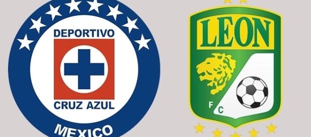 Foto: Logos Cruz Azul y Club León Foto: Logos Cruz Azul y Club León