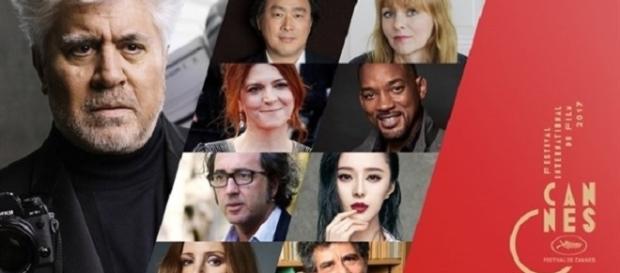 Pedro Almodóvar con algunos de los miembros de su Jurado (Agnès Jaoui, Will Smith, Paolo Sorrentino o Jessica Chastain entre ellos). Pedro Almodóvar con algunos de los miembros de su Jurado (Agnès Jaoui, Will Smith, Paolo Sorrentino o Jessica Chastain entre ellos).