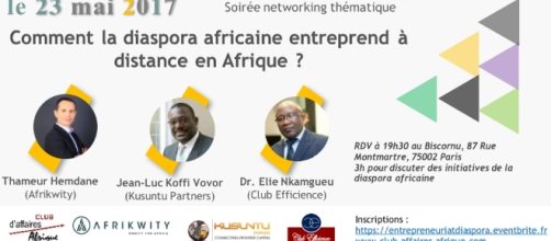 Comment la diaspora africaine entreprend à distance - Soirée ... - eventbrite.fr