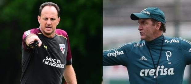 Rogério Ceni e Cuca se enfrentarão pela primeira vez Rogério Ceni e Cuca se enfrentarão pela primeira vez