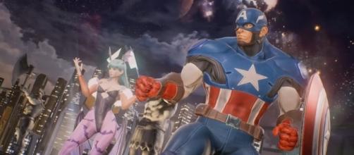 Marvel vs Capcom: Infinite Characters. Morrigan and Captain American