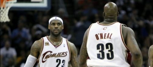 Shaquille O'Neal and LeBron James Photos Photos - Boston Celtics v ... - zimbio.com