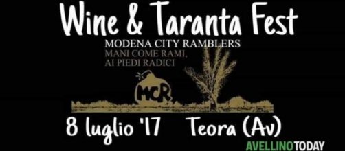 Wine & taranta fest, concerto l8 luglio