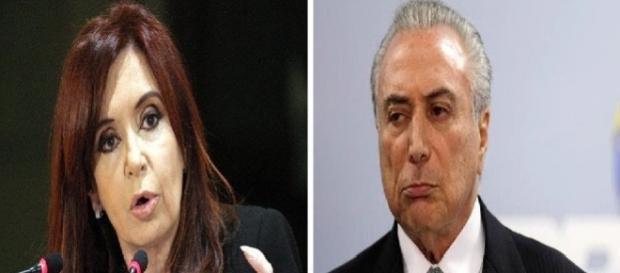 A argentina Cristina Kirchner chama Temer de palhaço A argentina Cristina Kirchner chama Temer de palhaço