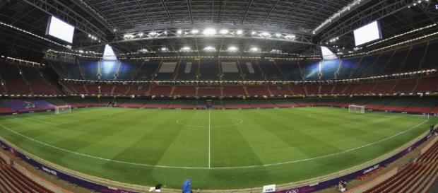 el "Millenium Stadium" sede la final de Champions con capacidad para 74.500 personas el "Millenium Stadium" sede la final de Champions con capacidad para 74.500 personas
