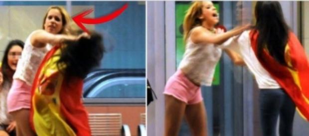 La agresión de Gloria Camila a otra chica La agresión de Gloria Camila a otra chica