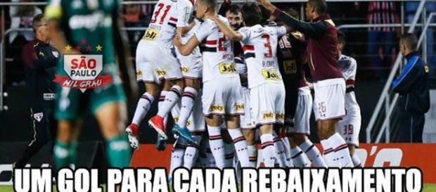 São Paulo venceu o Palmeiras no Morumbi São Paulo venceu o Palmeiras no Morumbi