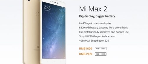 Xiaomi Mi Max 2 phablet with 6.44-inch display launched in China ... - techradar.com