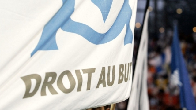 Drapeau de l'Olympique de Marseille