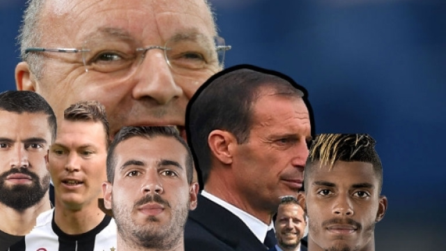Marotta e Massimiliano Allegri insieme alla Juve