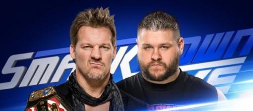 Chris Jericho defended the US title against Kevin Owens on Tuesday's 'SmackDown Live.' [Image via Blasting News image library/wrestling.pt]