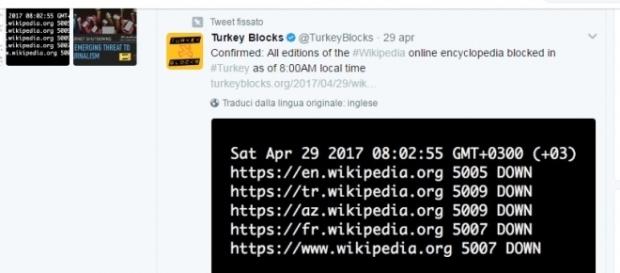 Il sito di Wikipedia è inaccessibile dalla Turchia: la censura colpisce l'enciclopedia libera Il sito di Wikipedia è inaccessibile dalla Turchia: la censura colpisce l'enciclopedia libera