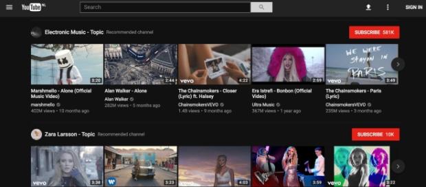 YouTube introduces new dark mode (via YouTube) YouTube introduces new dark mode (via YouTube)
