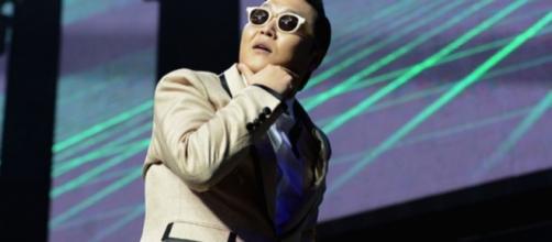 Psy live during one of his performances. (via Psy | Rolling Stone - rollingstone.com)