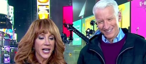 Anderson giggles after Kathy Griffin spray tans him - CNN Video - cnn.com