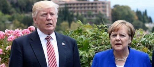 Donald Trump ed Angela Merkel al recente G7 di Taormina