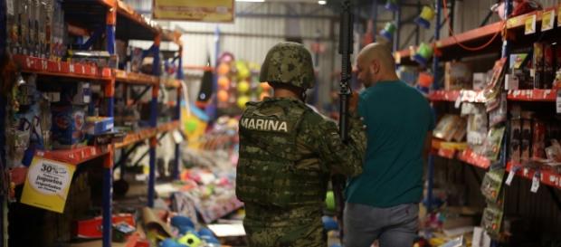 Imagen de saqueos en el Estado de México cuando apenas iniciaba el año 2017. Imagen de saqueos en el Estado de México cuando apenas iniciaba el año 2017.
