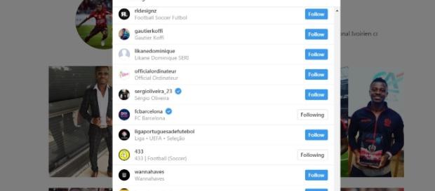 Instagram: Jean Michael Seri (mika_seri6). Instagram: Jean Michael Seri (mika_seri6).