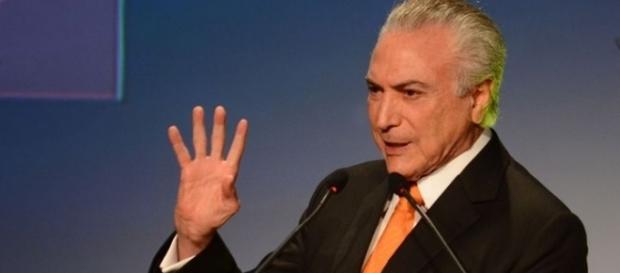 Michel Temer discursa durante evento para investidores realizado em São Paulo. Michel Temer discursa durante evento para investidores realizado em São Paulo.