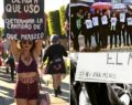 Mujeres se manifestaron desnudas contra los femicidios
