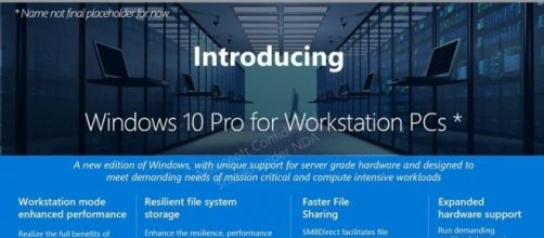 Microsoft lascia trapelare una nuova versione di Windows 10 per Workstation