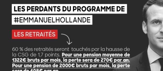 En touchant à la CSG des retraités Macron diminuera leur pension ... - lagauchematuer.fr En touchant à la CSG des retraités Macron diminuera leur pension ... - lagauchematuer.fr