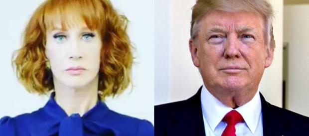 Griffin busted for photo with decapitated Trump head. Eonline.com Griffin busted for photo with decapitated Trump head. Eonline.com