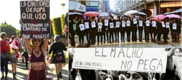 Manifestación de mujeres contra la violencia de género Manifestación de mujeres contra la violencia de género