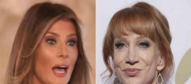 Melania Trump, Kathy Griffin, via Twitter Melania Trump, Kathy Griffin, via Twitter