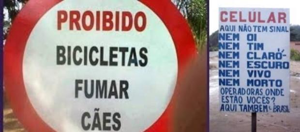 Mensagens em placas e cartazes engraçadas Mensagens em placas e cartazes engraçadas