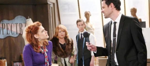 Quinn and Ridge worried that their secret may be revealed. Meanwhile, Saul and Thomas will face off this Wednesday. Photo - sheknows.com Quinn and Ridge worried that their secret may be revealed. Meanwhile, Saul and Thomas will face off this Wednesday. Photo - sheknows.com