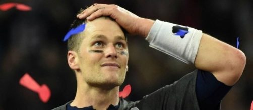 Tom Brady shortly after winning Super Bowl LI