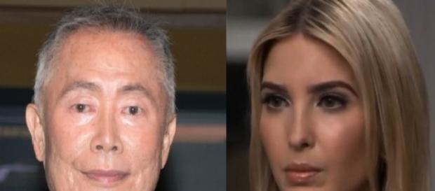 George Takei, Ivanka Trump, via Twitter George Takei, Ivanka Trump, via Twitter