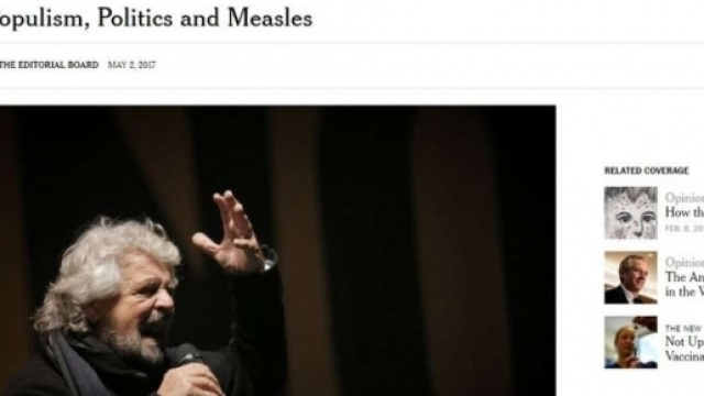 Vaccini: il New York Times contro il M5S - mobinews.it
